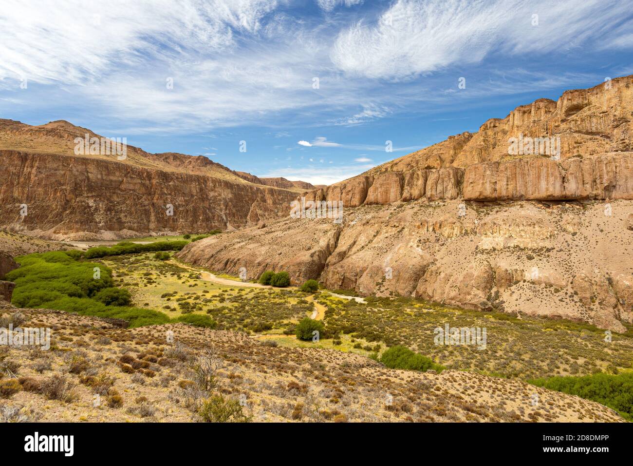 Paesaggio intorno Cueva de las Manos in Patagonia, Argentina Foto Stock