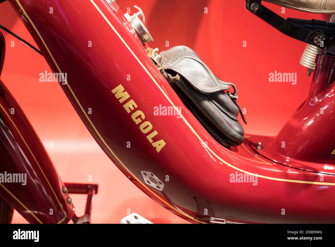 Logotipo del motociclo Megola Sport, Germania, 1922, Museo PS.SPEICHER, Einbeck, bassa Sassonia, Germania, Europa Foto Stock