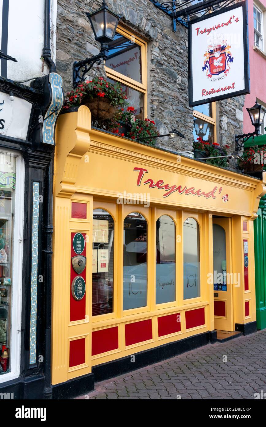 Ristorante Treyvaud's in High Street a Killarney, Contea di Kerry, Irlanda Foto Stock