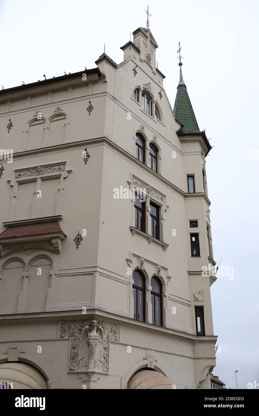 Architettura storica europea a Maribor in Slovenia Foto Stock