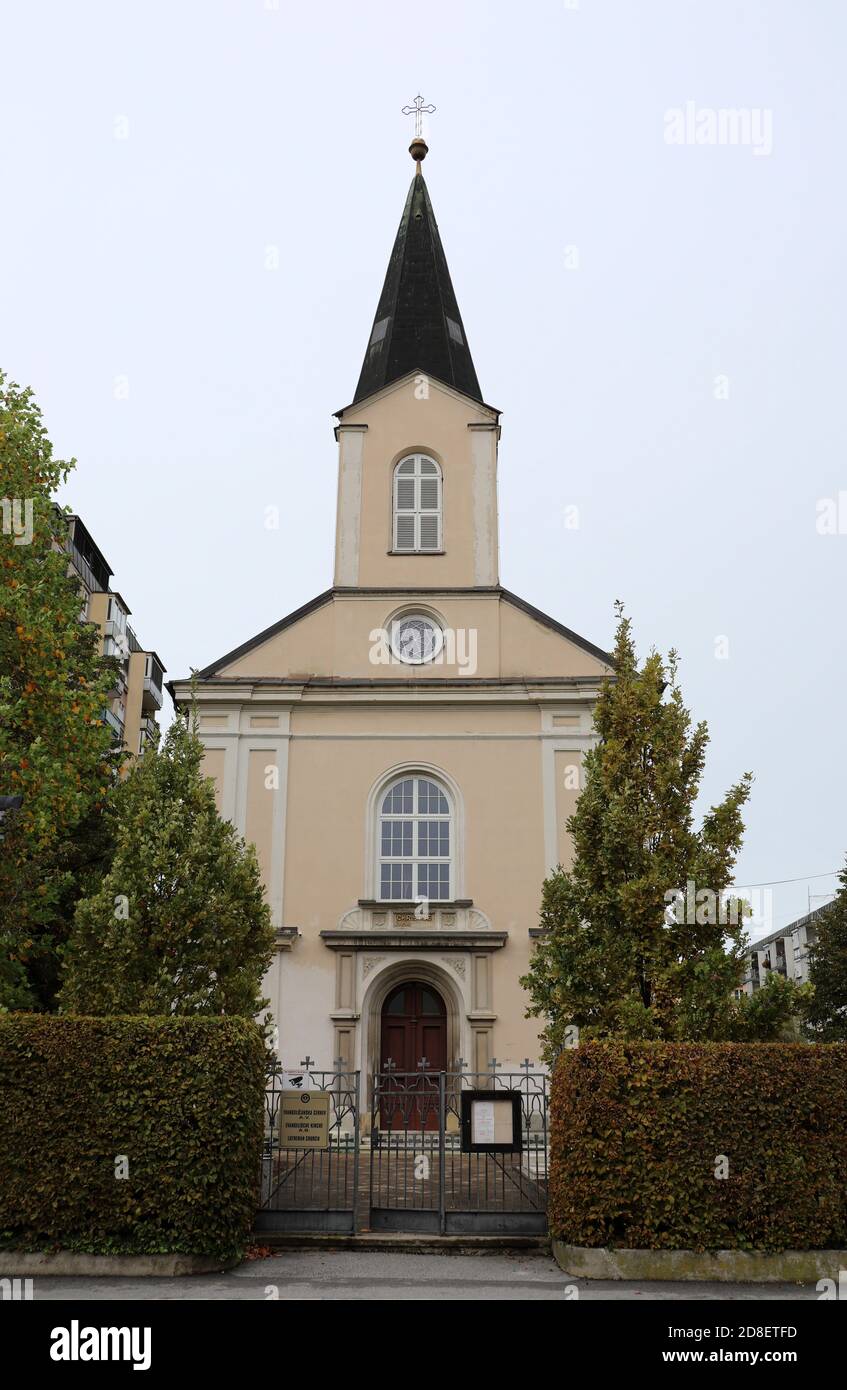 Chiesa luterana a Maribor nella Slovenia orientale Foto Stock