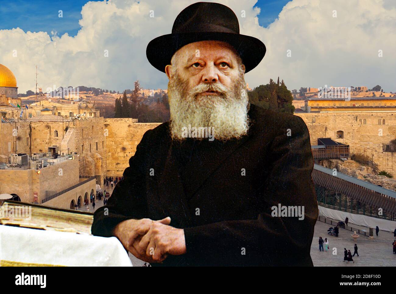 Il Rebbe, Menachem Mendel Schneerson Foto Stock