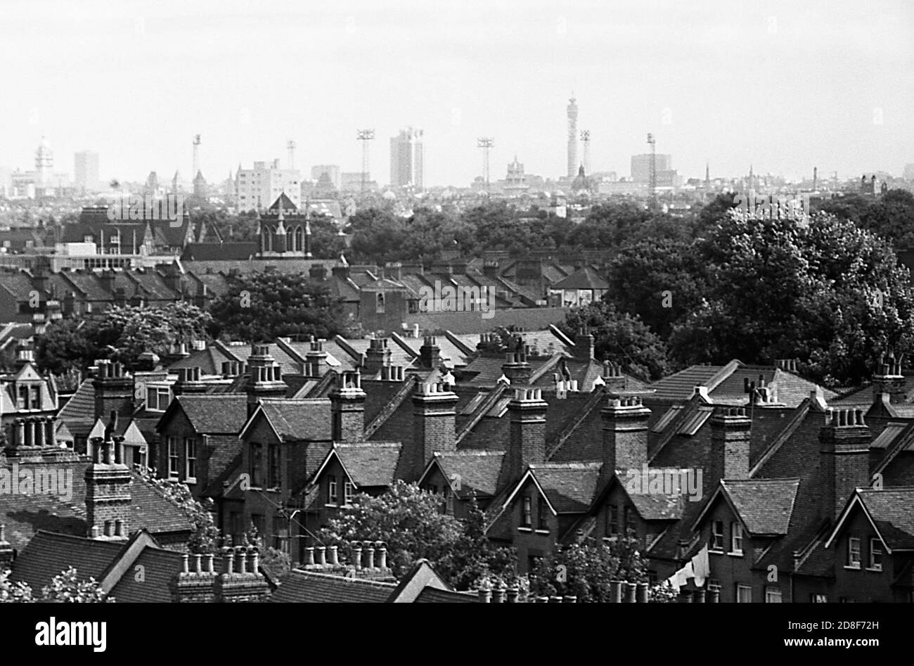 Paesaggio urbano Londra, Inghilterra, 1971 Foto Stock