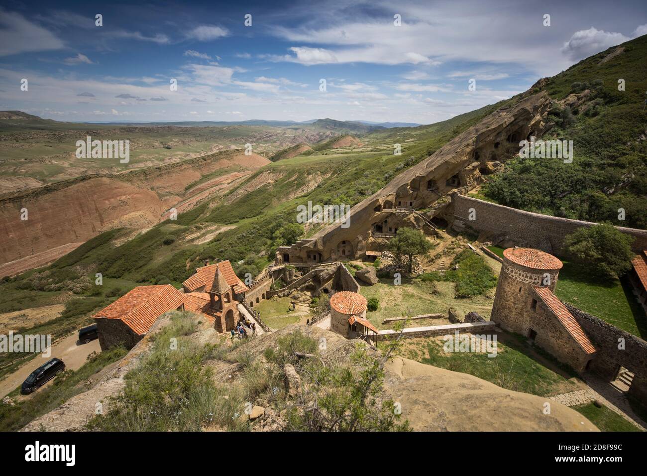 Il monastero Darit Gareja è un monastero cristiano scavato nella roccia del VI secolo in Georgia, Caucaso, Europa. Foto Stock