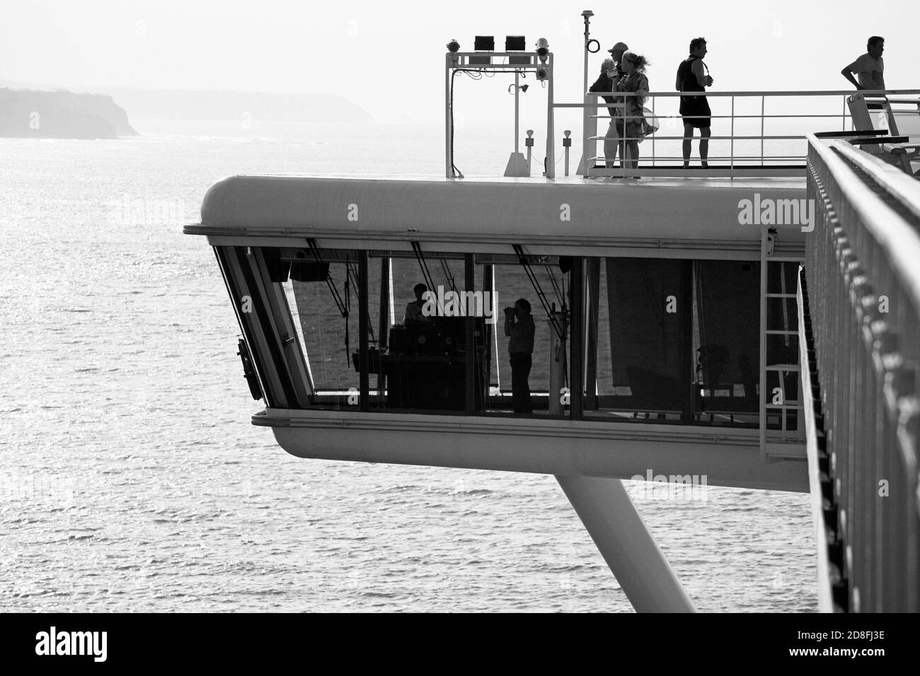 Ponte di Star Princess nave da crociera, città di Manta, provincia di Manabi, Ecuador, Sud America Foto Stock