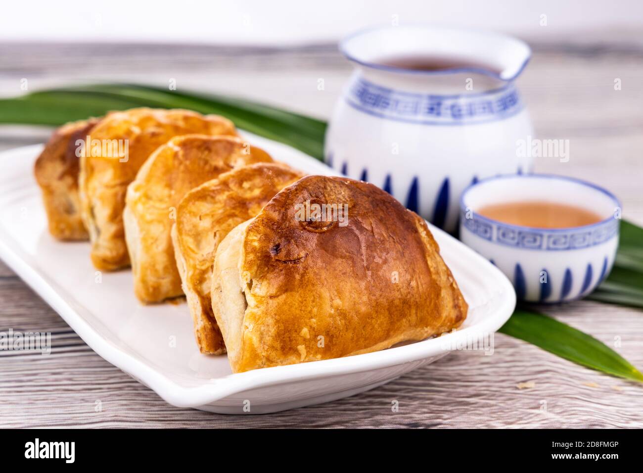 Kaya Puff, pasticceria popolare in Ipoh e all'interno della Malesia Foto Stock
