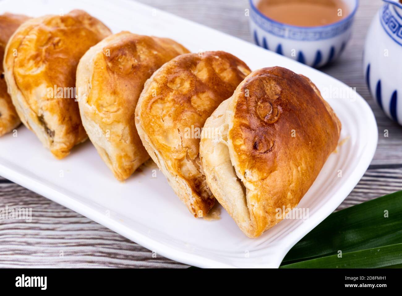 Kaya Puff, pasticceria popolare in Ipoh e all'interno della Malesia Foto Stock