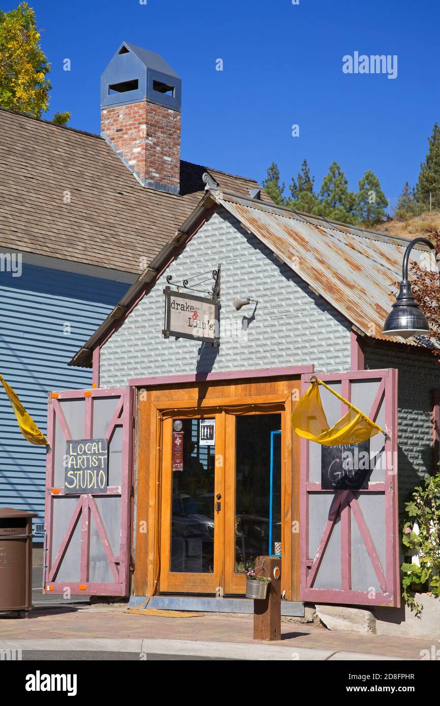 Galleria d'arte in Truckee, CALIFORNIA, STATI UNITI D'AMERICA Foto Stock