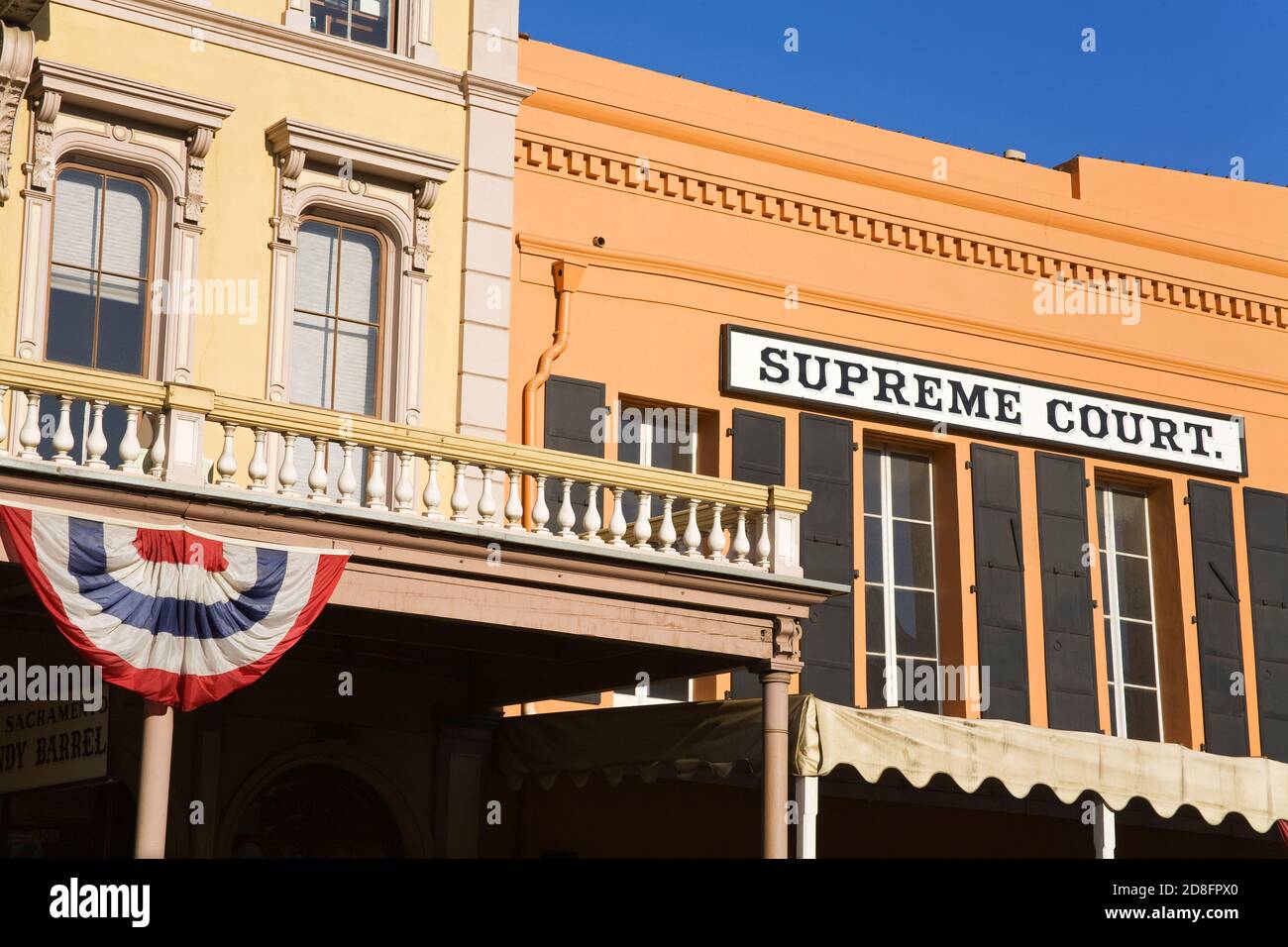La Corte suprema nella Città Vecchia a Sacramento, California, Stati Uniti d'America Foto Stock