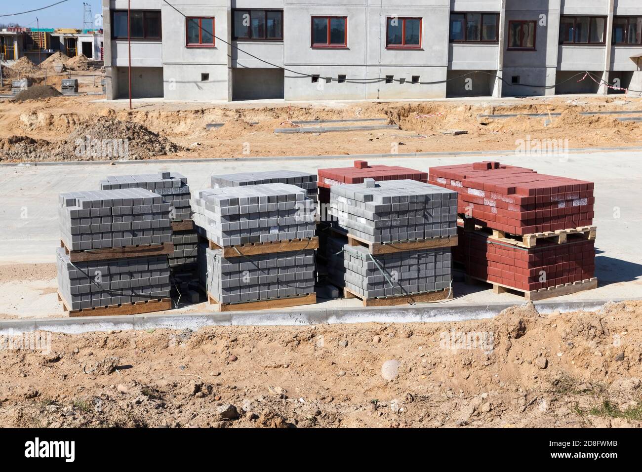 nuove piastrelle in cemento di alta qualità Foto Stock