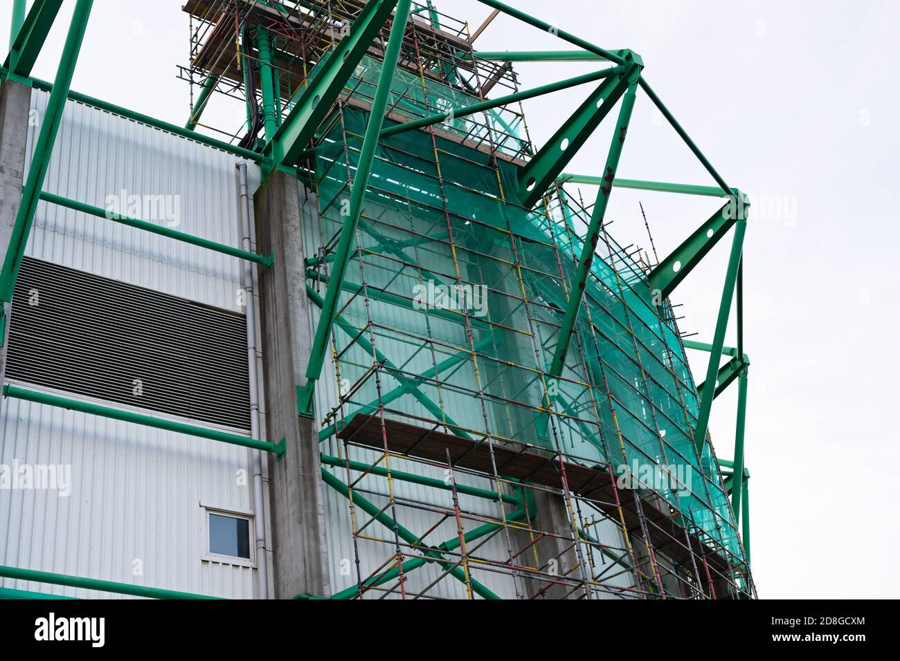 Stadio di Easter Road in costruzione a Edimburgo, Scozia Foto Stock