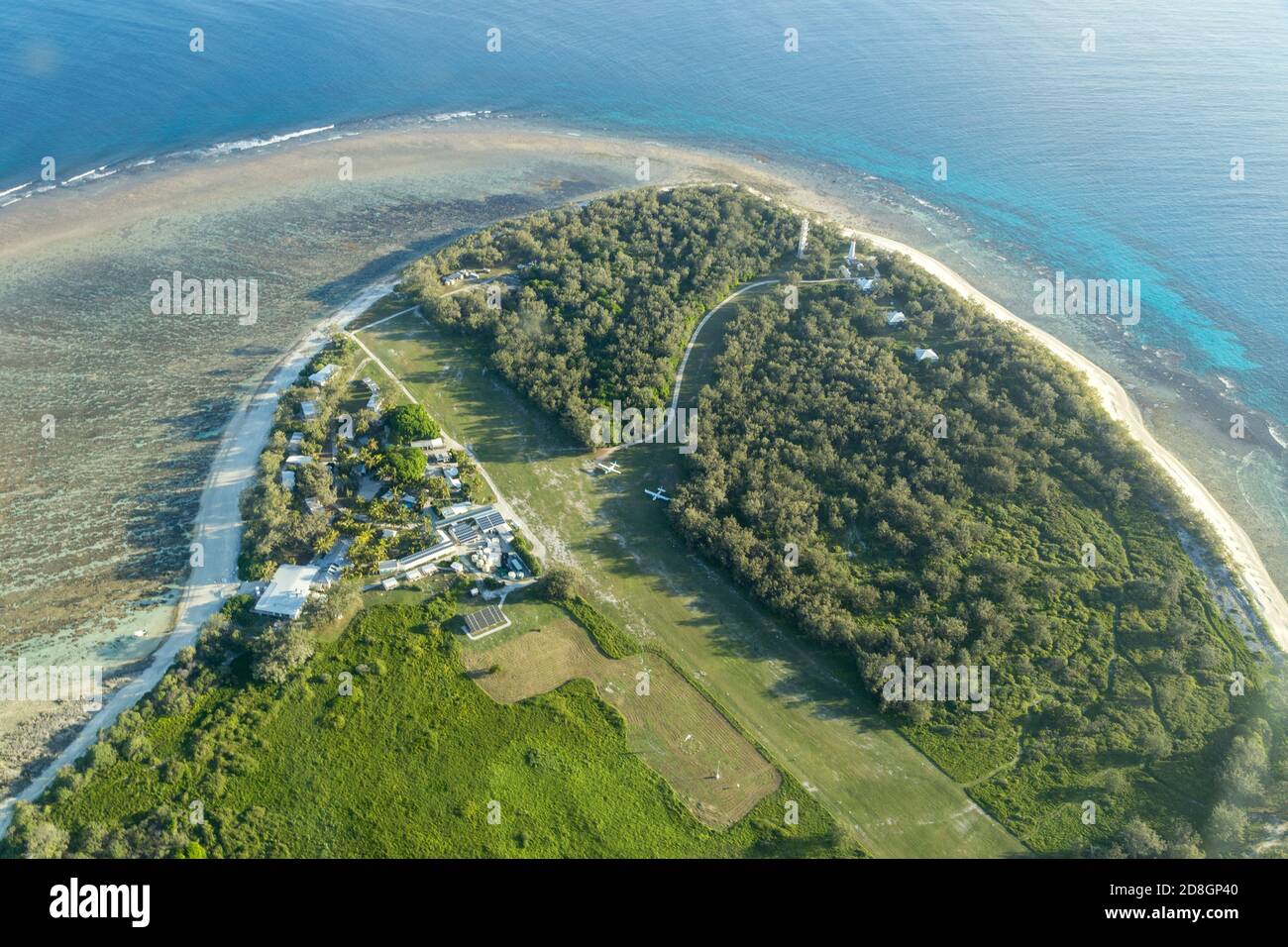 Vista aerea di Lady Island, Australia Foto Stock