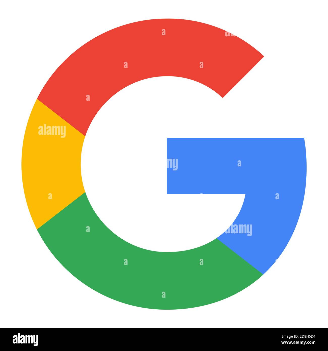 Lettera G logo google icona design elementi modello. 30.10.2020 Teplyk, Ucraina Foto Stock