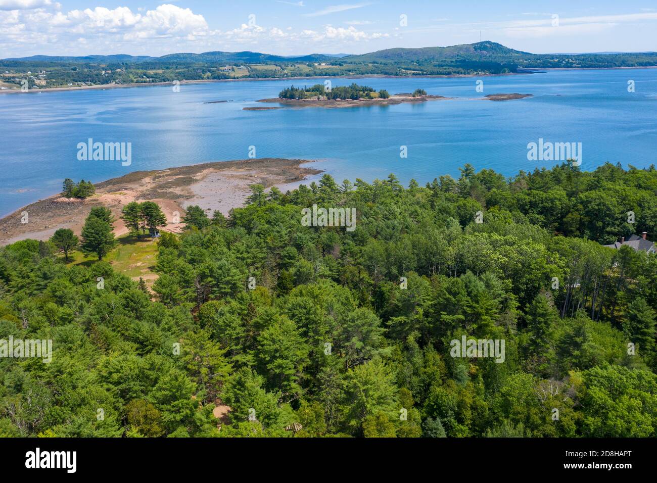 Saint Croix Island Sito storico internazionale, Calais, Maine, Stati Uniti Foto Stock