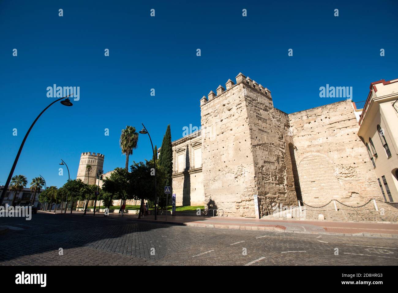 La Alcázar di Jerez de la Frontera Foto Stock