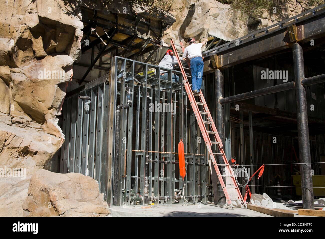 Costruzione al Treasure Island Casino, Las Vegas, Nevada, STATI UNITI D'AMERICA Foto Stock