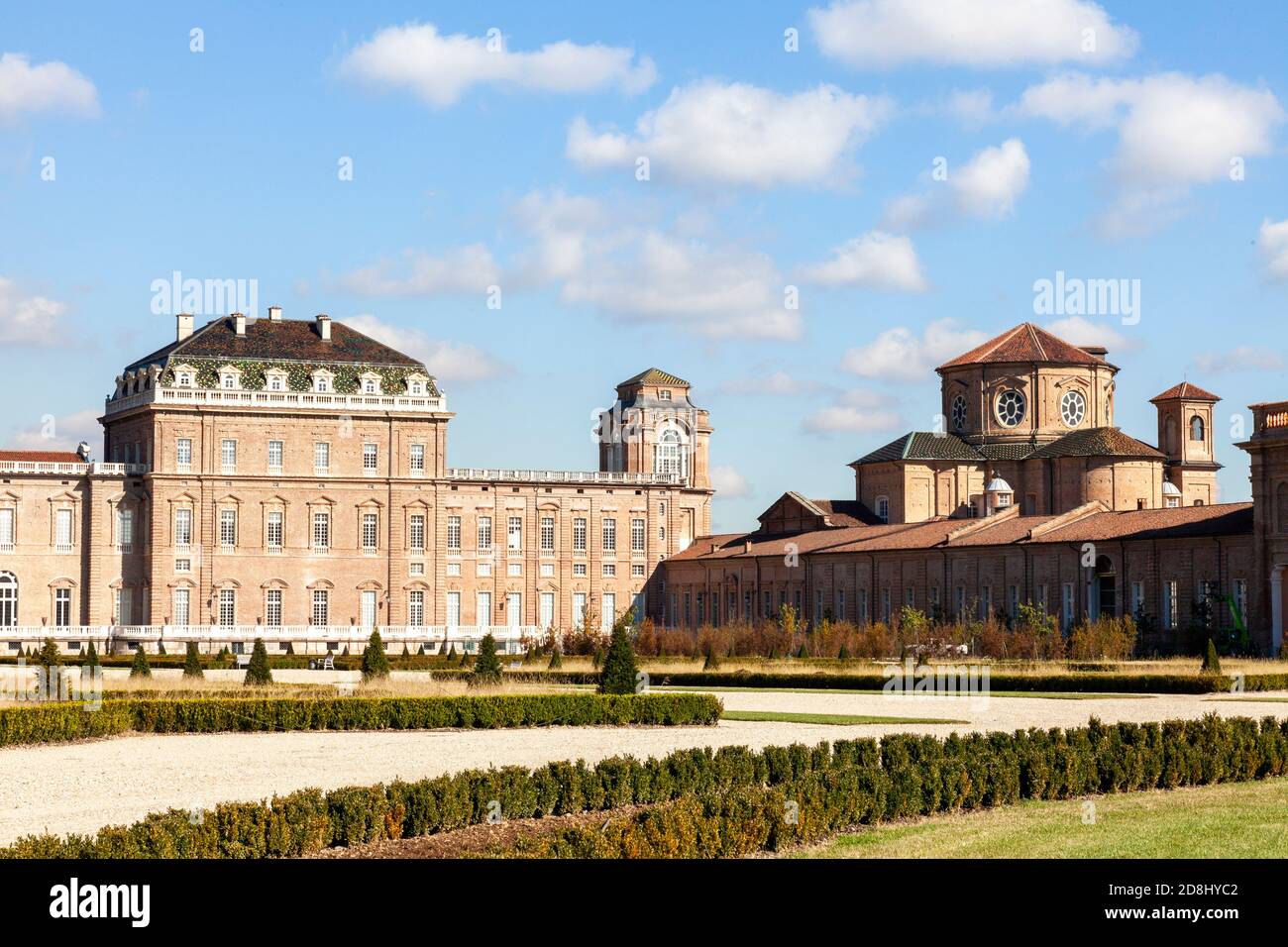 Torino, Italia. Palazzo di Venaria reale una delle residenze reali Savoia in Piemonte. Foto Stock