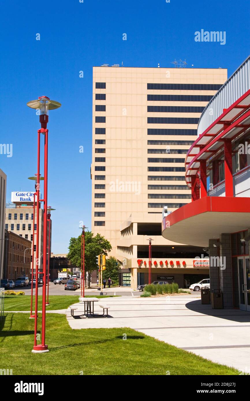 Ciondolo progetto fuori centro civico, Fargo, il Dakota del Nord, STATI UNITI D'AMERICA Foto Stock