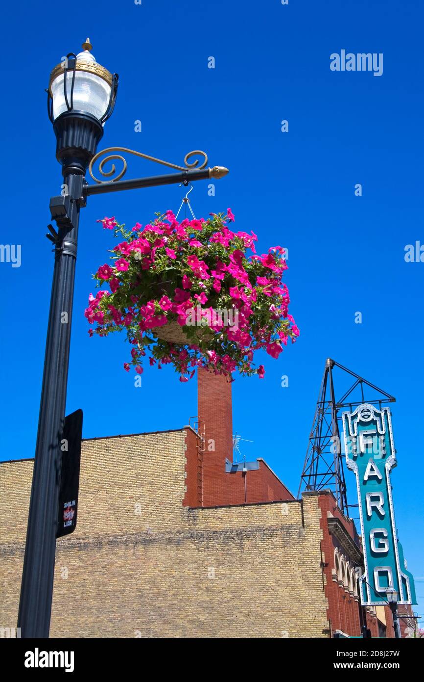 Fargo teatro di Broadway Street, Fargo, il Dakota del Nord, STATI UNITI D'AMERICA Foto Stock