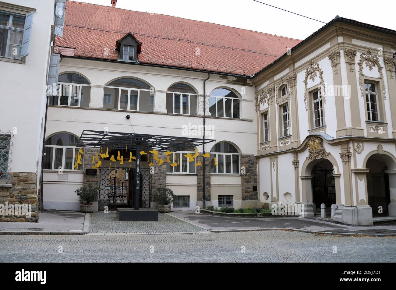 Museo regionale Maribor presso lo storico edificio del castello di Maribor Slovenia Foto Stock