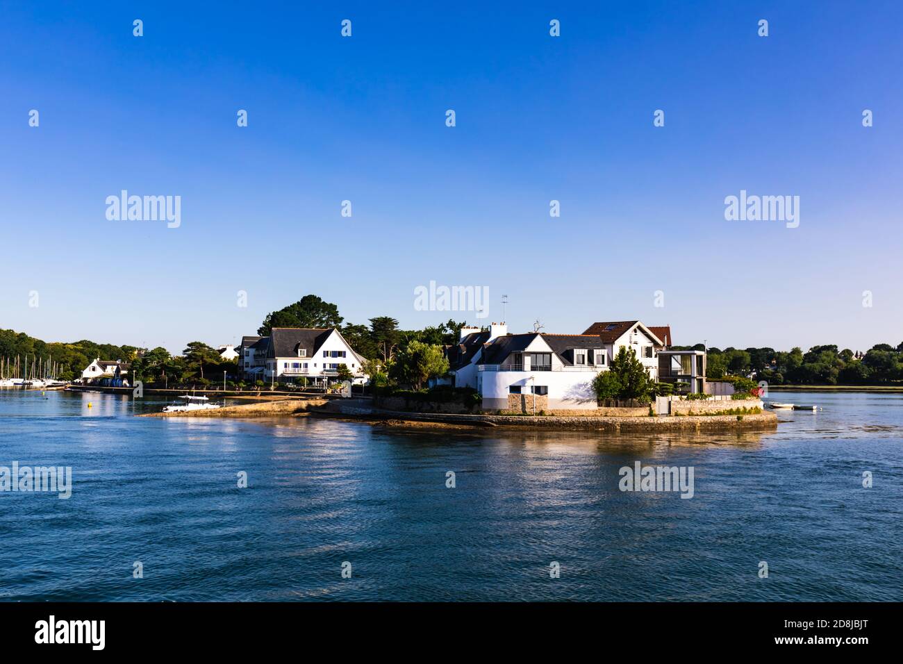 Spiaggia di Conleau, Vannes - Golfo di Morbihan, Bretagna, Francia Foto Stock