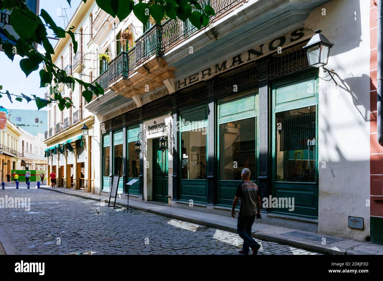 Il ristorante la Imprenta è un vecchio spazio ristrutturato dove in passato c'era la stampa Habanera. La Habana - la Havana, Cuba, America Latina e il Foto Stock