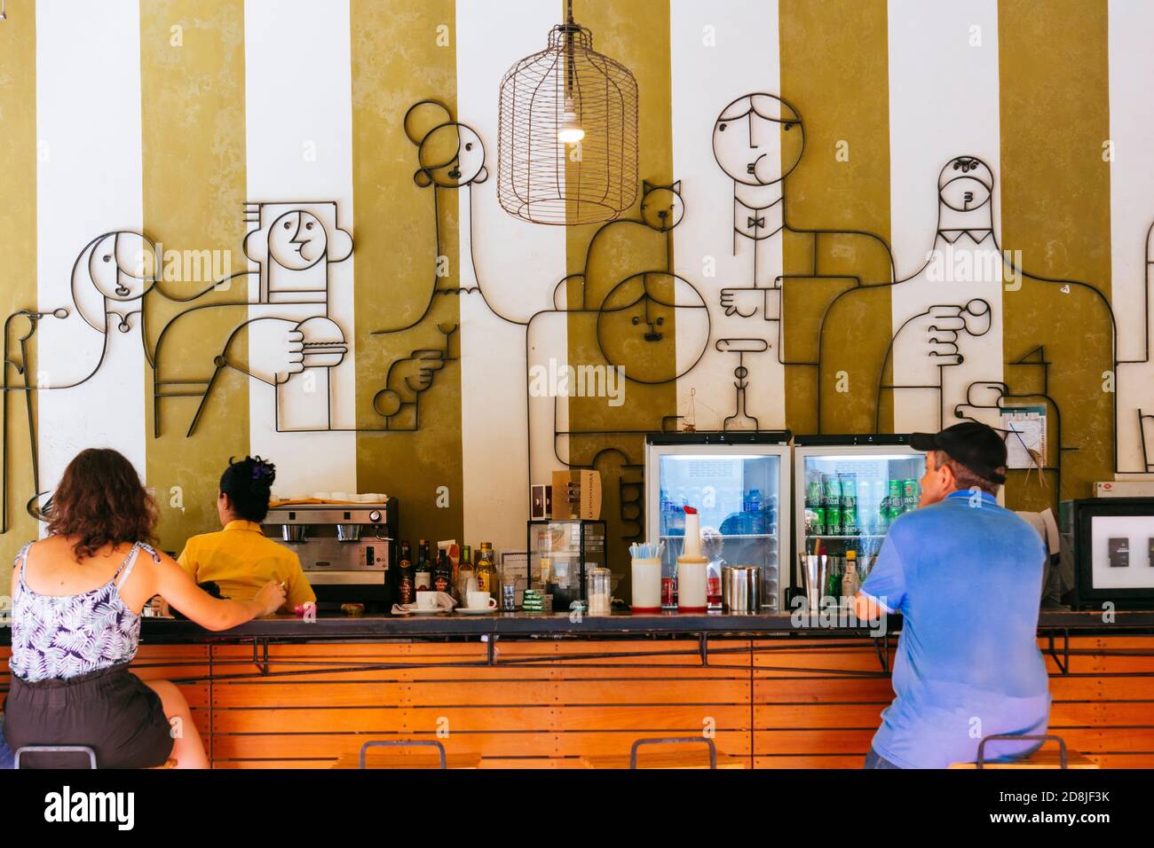 Café Havana. Via Amargura. L'Avana Vecchia. La Habana - la Havana, Cuba, America Latina e Caraibi Foto Stock