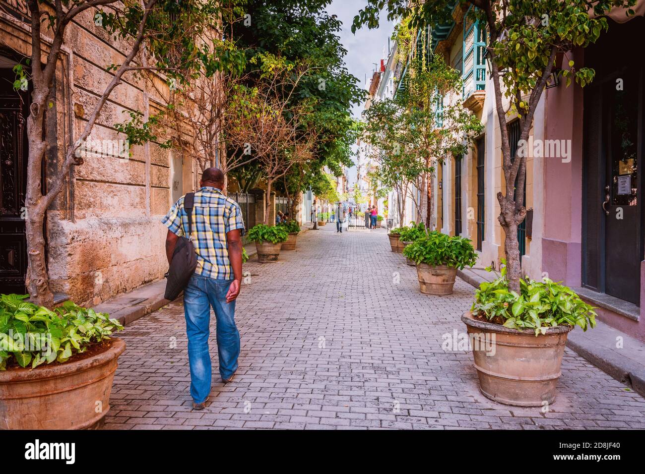 Via Amargura. Atmosfera locale cubana in una strada popolare. La Habana - la Havana, Cuba, America Latina e Caraibi Foto Stock