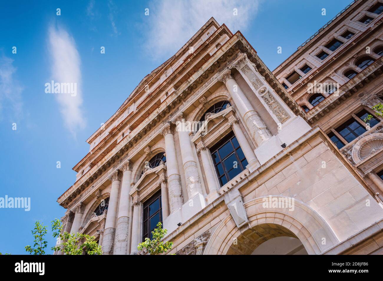La Lonja del Comercio - mercato del Commercio - edificio a l'Avana Vecchia, Cuba servì come borsa nella capitale fino alla Rivoluzione cubana del 1959. T Foto Stock