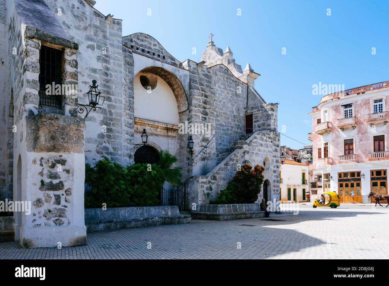 Iglesia de San Francisco de Paula, l'Avana fa parte del patrimonio ecclesiastico dell'Avana. Si trova vicino alla baia sul lato sud di l'Avana Vieja. La H Foto Stock