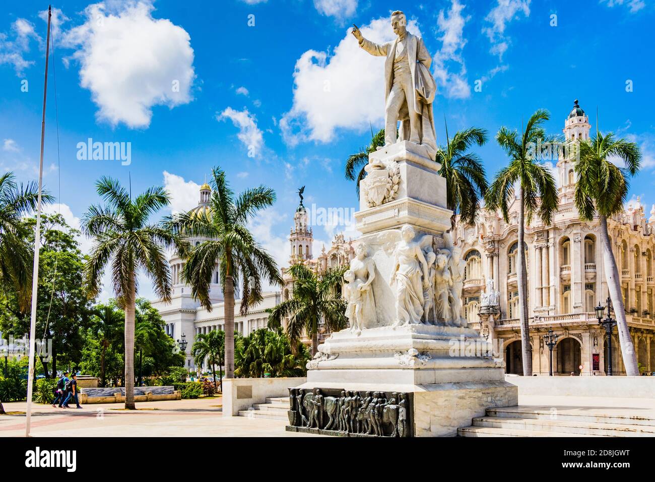 Statua di José Martí, Parque centrale. La Habana - la Havana, Cuba, America Latina e Caraibi Foto Stock