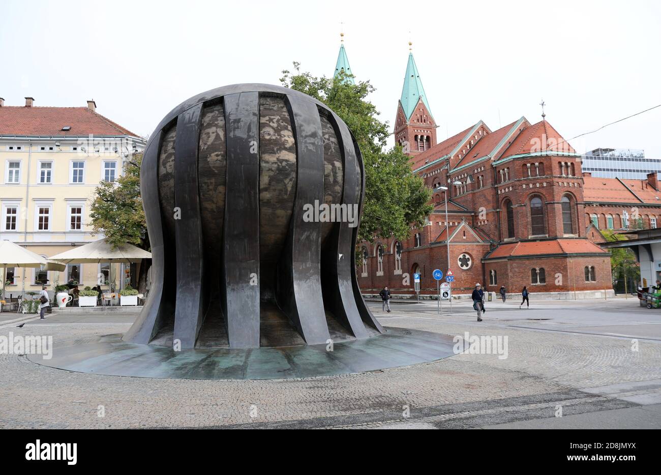 Maribor National Liberation Monument a Trg Svobode nel Vecchio Città Foto Stock