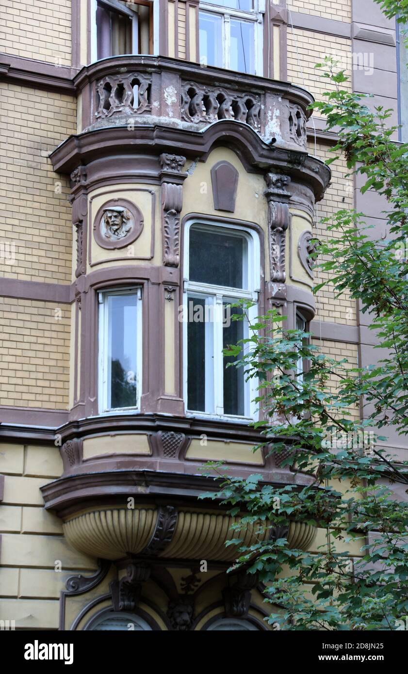 Architettura storica a Maribor nella Slovenia orientale Foto Stock