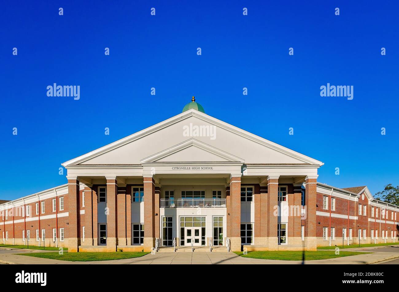 La Citronelle High School è raffigurata, 29 ottobre 2020, a Citronelle, Alabama. La nuova scuola superiore da 25 milioni di dollari è stata costruita nel 2016. Foto Stock