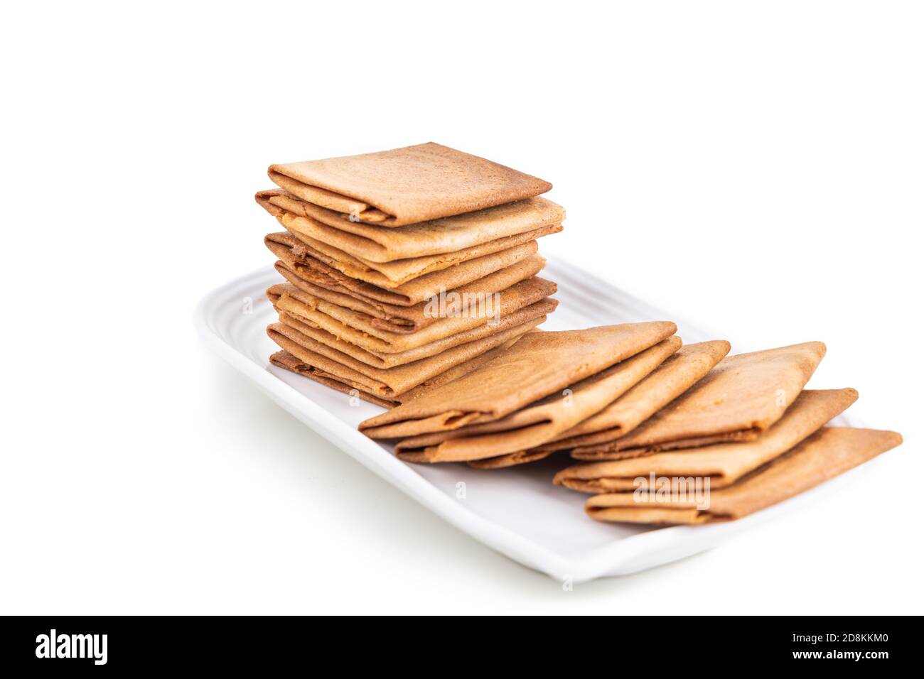 Kueh kapit con arachidi e burro, spuntino popolare tra i malesi Foto Stock