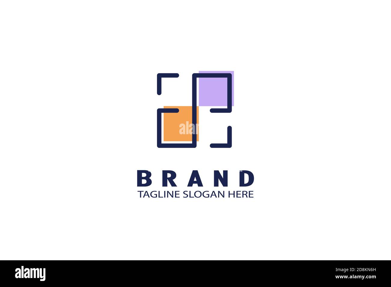 Logo quadrato con lettera S infinita Illustrazione Vettoriale