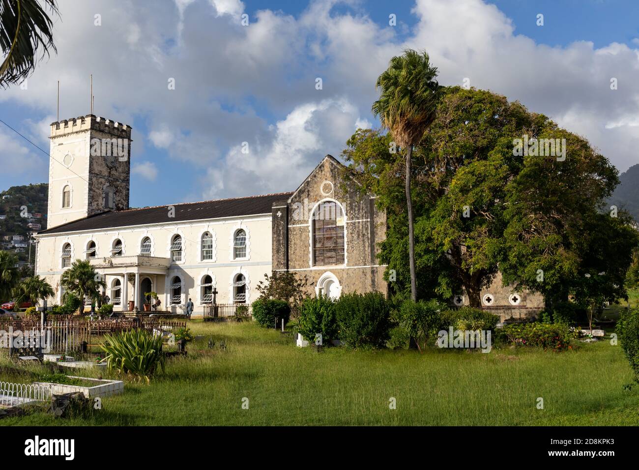 Kingstown, Saint Vincent e Grenadine - la Chiesa Anglicana Foto Stock