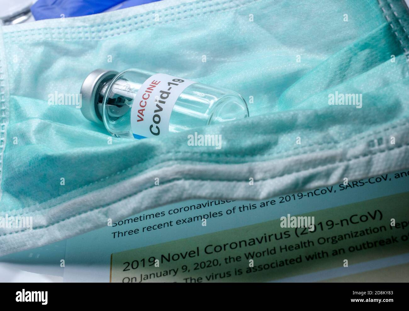Vaccino contro il corovirus Covid-19 in un ospedale, immagine concettuale Foto Stock