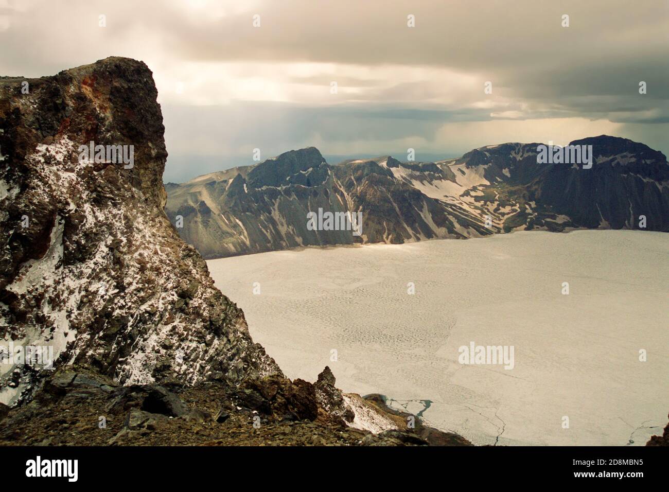 Mt Paektu, Corea del Nord Foto Stock