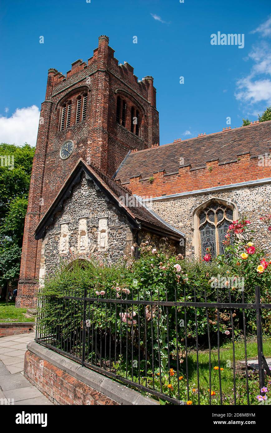 La Chiesa Parrocchiale di Santa Maria agli Elms di Ipswich, Suffolk, Regno Unito Foto Stock