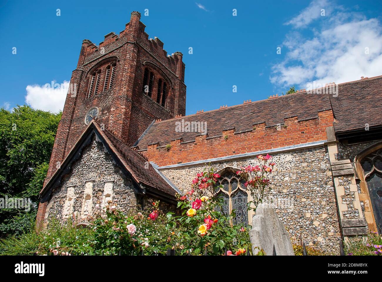 La Chiesa Parrocchiale di Santa Maria agli Elms di Ipswich, Suffolk, Regno Unito Foto Stock