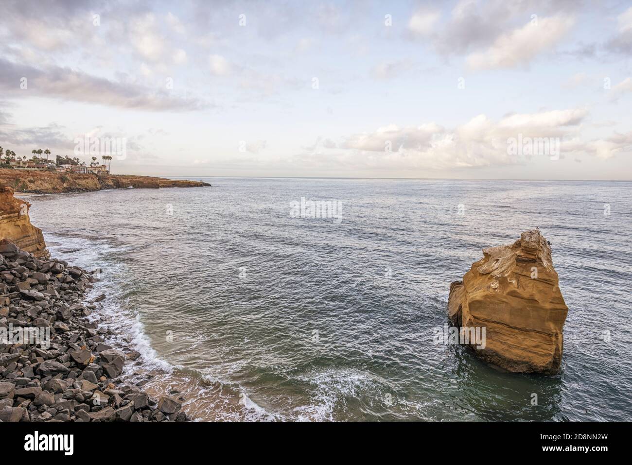 Sunset Cliffs Natural Park in una mattina di ottobre. San Diego, California, Stati Uniti. Foto Stock