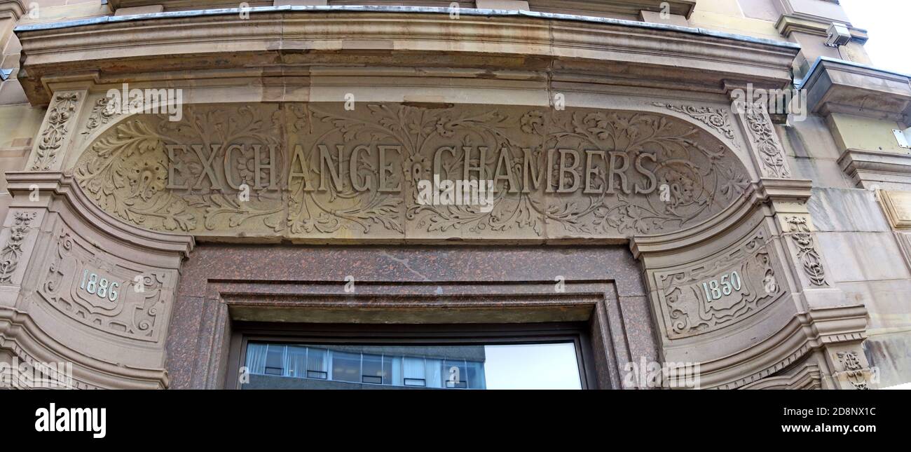 Exchange Chambers, One Derby Square, James St, Liverpool, Merseyside, INGHILTERRA, REGNO UNITO, L2 9XX Foto Stock