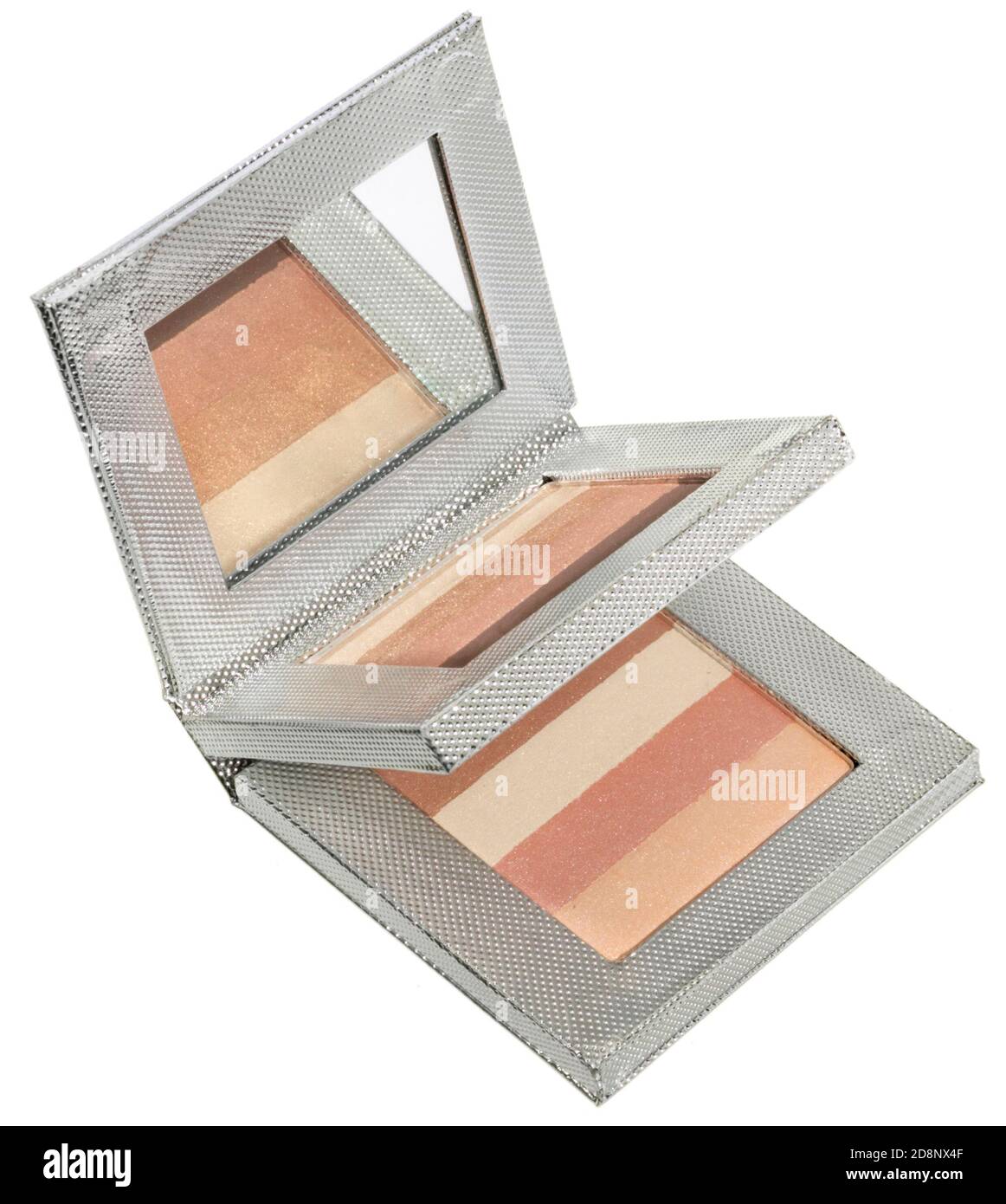 Smashbox doppia arrossamento e bronzatore compatto con specchio fotografato uno sfondo bianco Foto Stock
