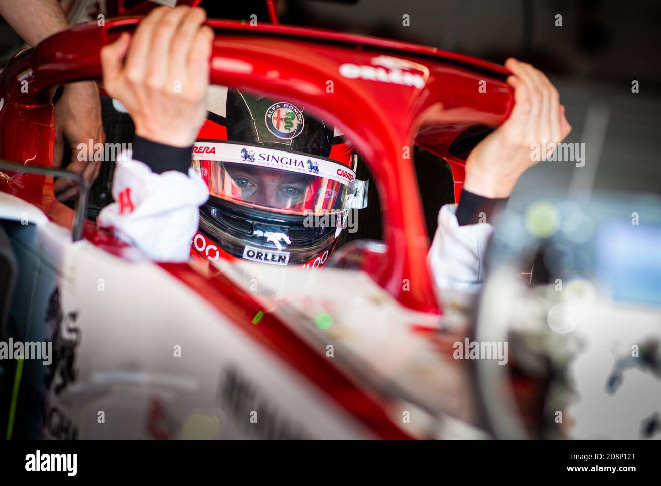 Imola, Italia. 31 ottobre 2020. RAIKKONEN Kimi (fin), Alfa Romeo Racing ORLEN C39, ritratto durante la Formula 1 Emirati Gran Premio dell'emilia Romagna 2020, Gran Premio dell'Emilia Romagna, dal 31 ottobre al 1 novembre 2020 sull'autodromo internazionale Enzo e Dino Ferrari, a Imola, Italia - Foto Antonin Vincent / DPI Credit: LM/DPPI/Antonin Vincent/Alamy Live News Foto Stock