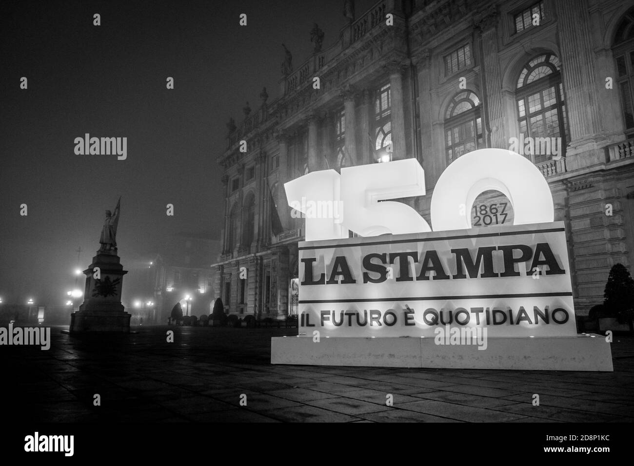 Celebrazione del giornale 'la Stampaa' Foto Stock