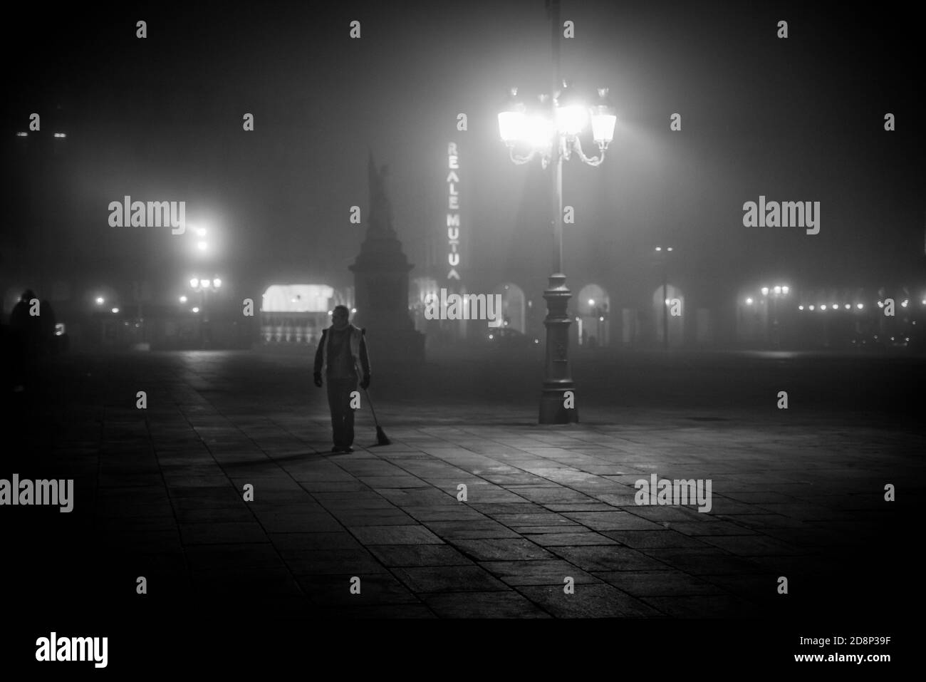 Torino e la nebbia Foto Stock