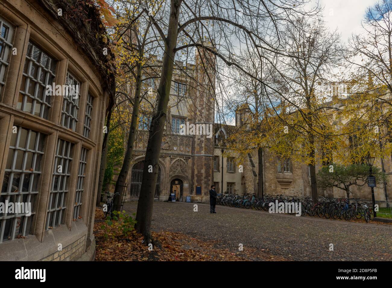 edifici storici e luoghi religiosi nel centro storico universitario di cambridge Foto Stock