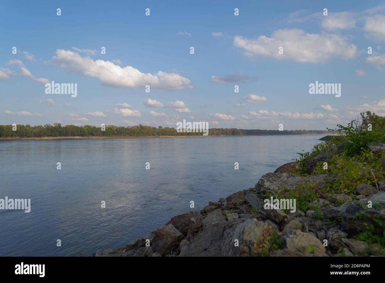 Fiume Mississippi dal parco statale Trail of Tears Foto Stock