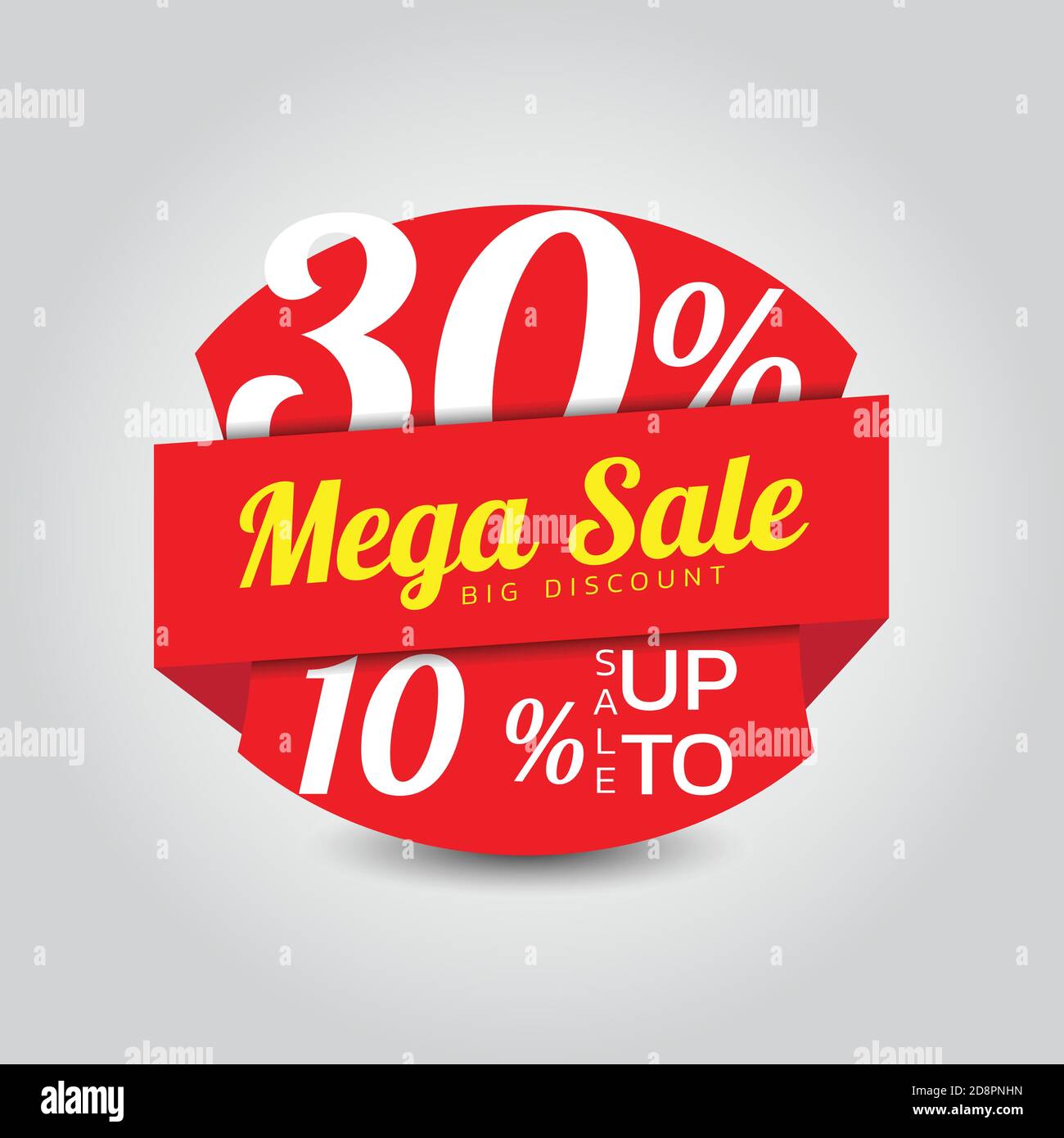 Sconto Mega del 30% Illustrazione Vettoriale